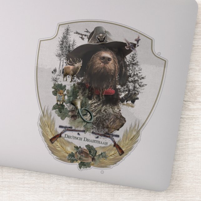 Deutsches Drahthaar Pointer Aufkleber (Detail)