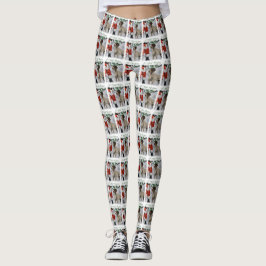 Deutsches Drahthaar Pointer Christmas Leggings