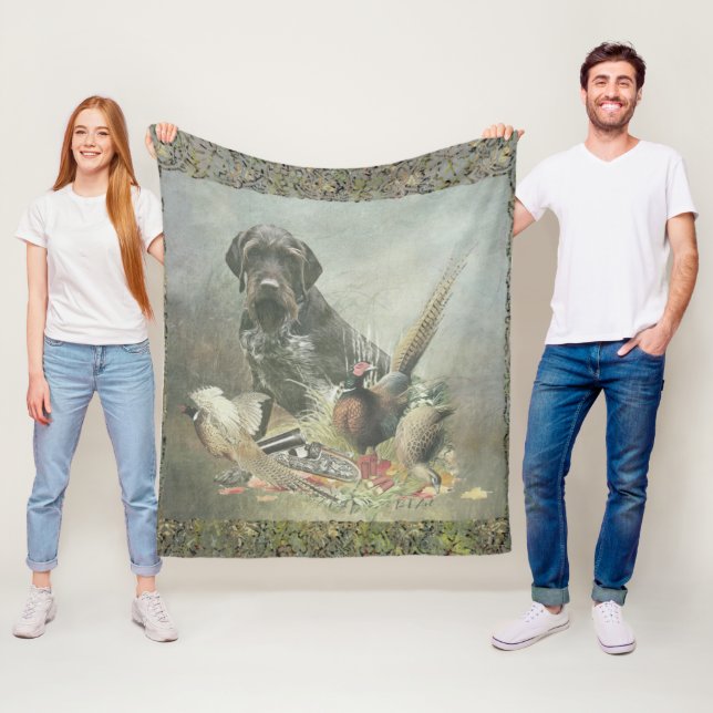 Deutsches Drahthaar Pointer Fleecedecke (Beispiel)