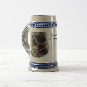 Deutsches Drahthaar Pointer, GWP Bierglas