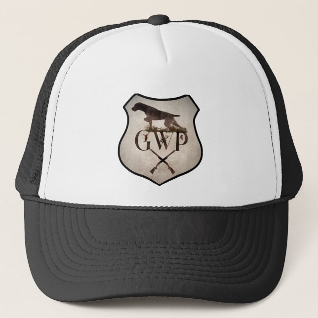 Deutsches Drahthaar Pointer,GWP T - Shirt Truckerkappe (Vorderseite)