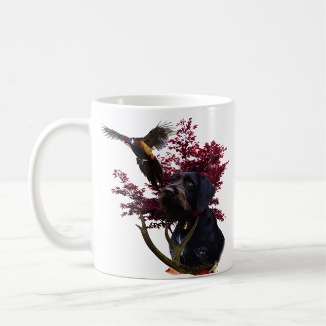 Deutsches Drahthaar Pointer Kaffeetasse (Links)