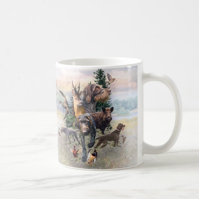 Deutsches Drahthaar Pointer Kaffeetasse (Rechts)