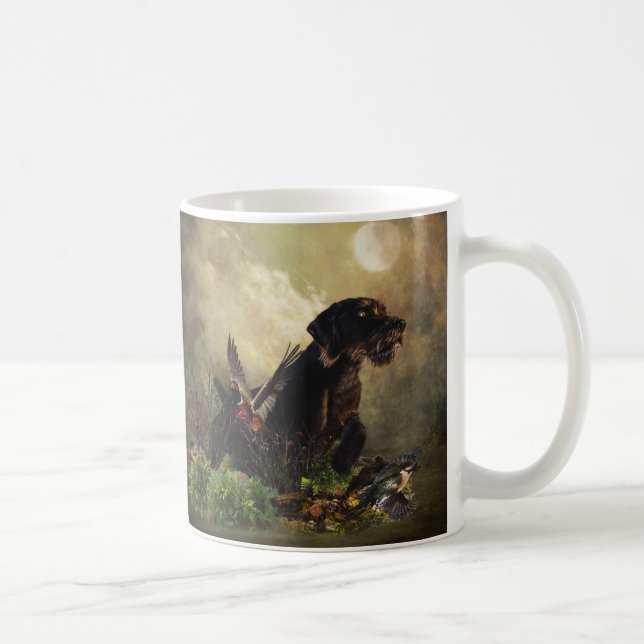 Deutsches Drahthaar Pointer Kaffeetasse (Rechts)