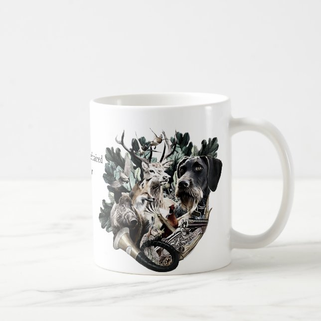 Deutsches Drahthaar Pointer Kaffeetasse (Rechts)