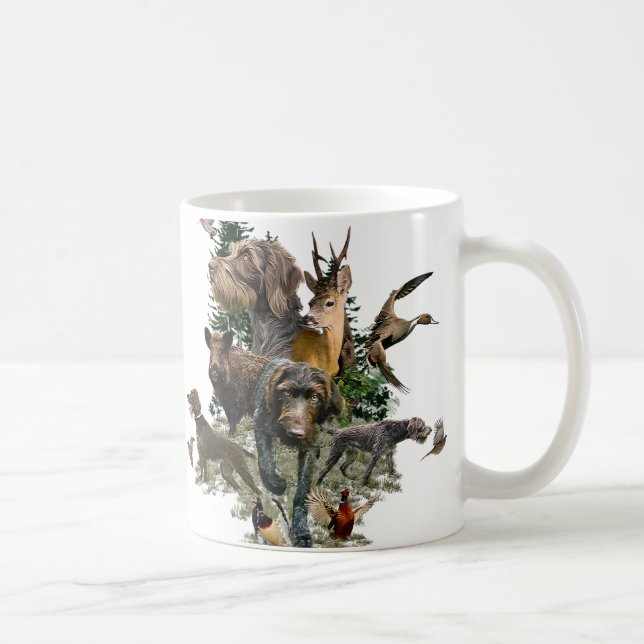 Deutsches Drahthaar Pointer Kaffeetasse (Rechts)