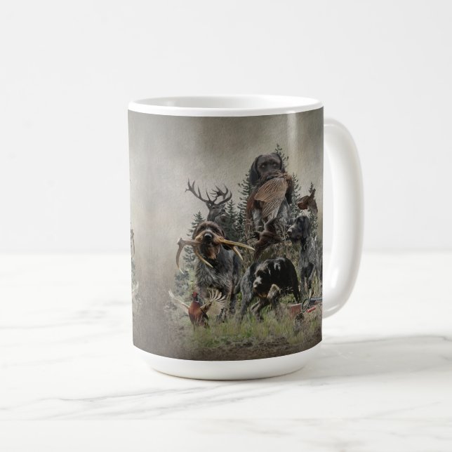 Deutsches Drahthaar Pointer Kaffeetasse (VorderseiteRechts)