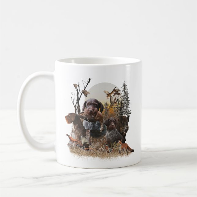Deutsches Drahthaar Pointer Kaffeetasse (Links)