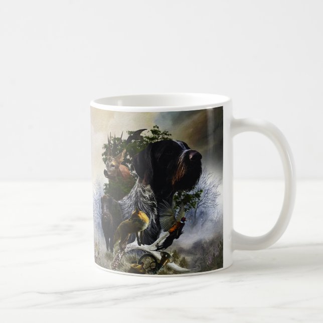 Deutsches Drahthaar Pointer Kaffeetasse (Rechts)
