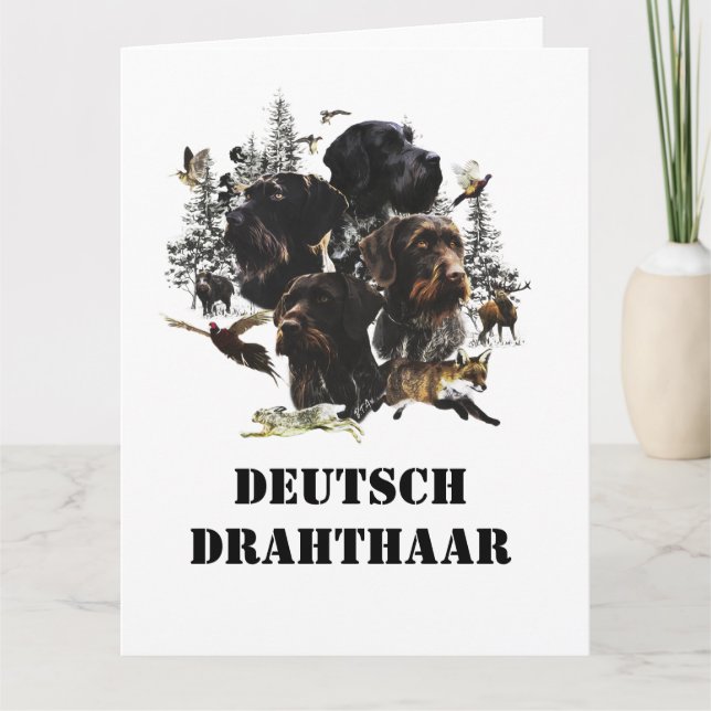 Deutsches Drahthaar Pointer Karte (Vorderseite)