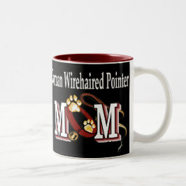 Deutsches Drahthaar Pointer Mama Geschenke Zweifarbige Tasse