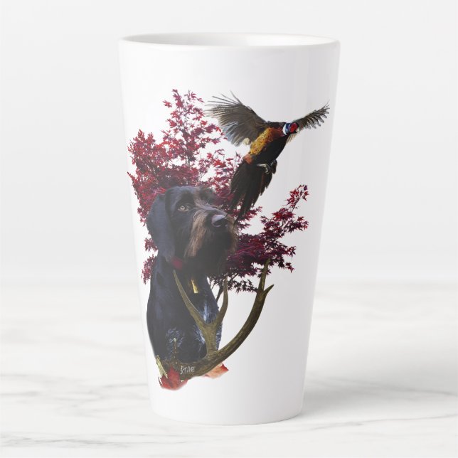 Deutsches Drahthaar Pointer Milchtasse (Vorderseite)