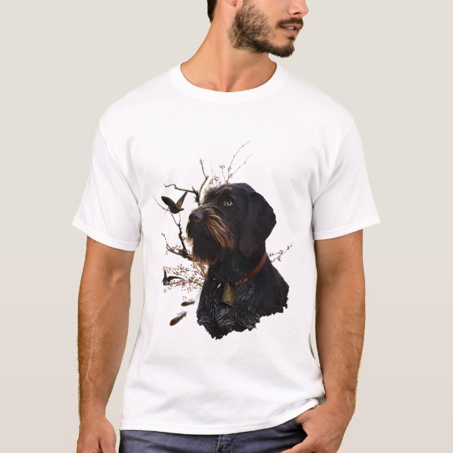 Deutsches Drahthaar Pointer T-Shirt (Vorderseite)