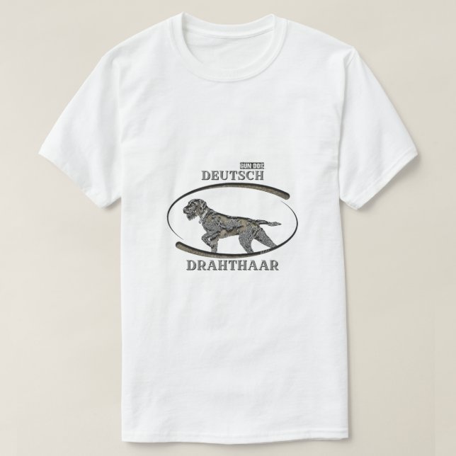 Deutsches Drahthaar Pointer T-Shirt (Design vorne)