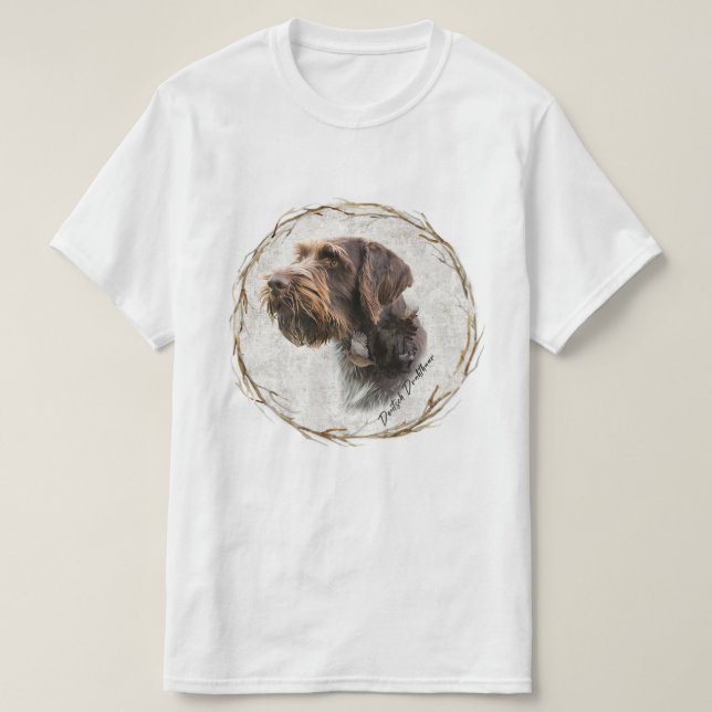 Deutsches Drahthaar Pointer T - Shirt (Design vorne)