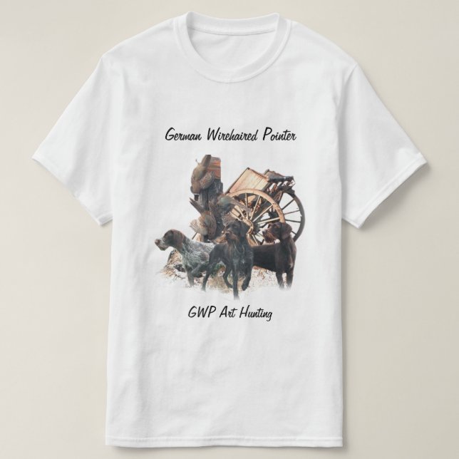 Deutsches Drahthaar Pointer T - Shirt (Design vorne)