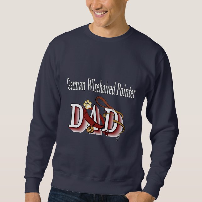 Deutsches Drahthaar Pointer Vater Geschenke Sweatshirt (Vorderseite)