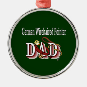 Deutsches Drahthaar Pointer Vater Ornament Aus Metall