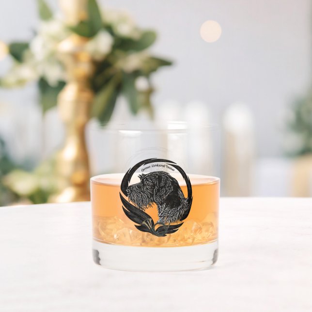 Deutsches Drahthaar Pointer Whiskyglas (Insitu (Hochzeit))