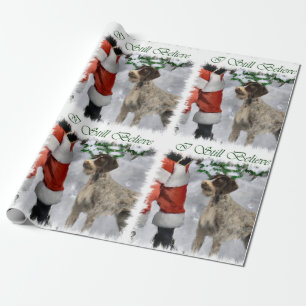 Deutsches Drahthaar-Zeiger-Weihnachten Geschenkpapier