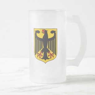 deutsches Emblem Mattglas Bierglas