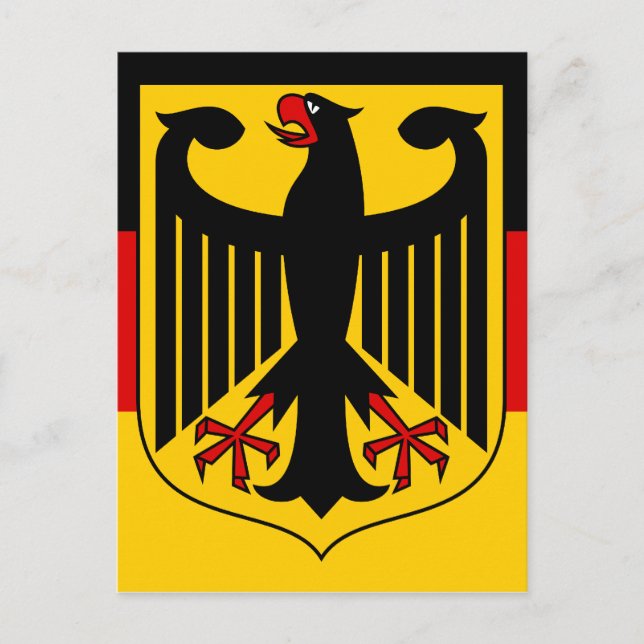 deutsches Emblem Postkarte (Vorderseite)