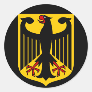 deutsches Emblem Runder Aufkleber
