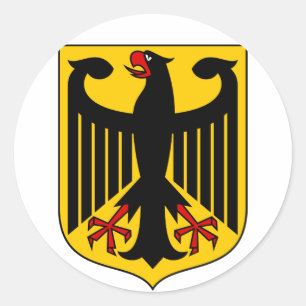 deutsches Emblem Runder Aufkleber