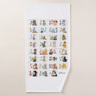 Deutsches Fingeralphabet II Badhandtuch Set