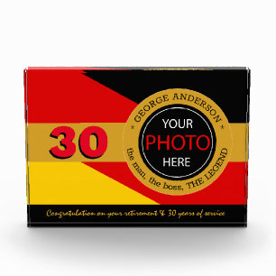 Deutsches Flaggen-Foto-Block & Deutschland / Name- Fotoblock