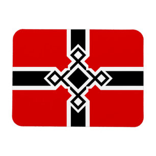 Deutsches Flaggenmagnet - Runenkreuz Magnet