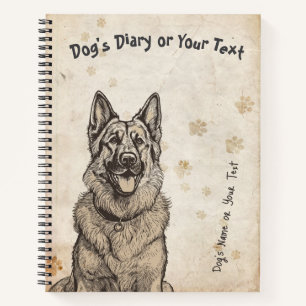 Deutsches Hirtentagebuch Notizbuch