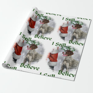 Deutsches kurzhaariger Zeiger-Weihnachten Geschenkpapier