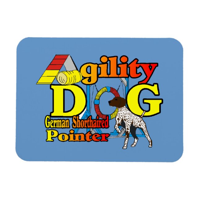 Deutsches Kurzpointer-Agility Magnet (Horizontal)