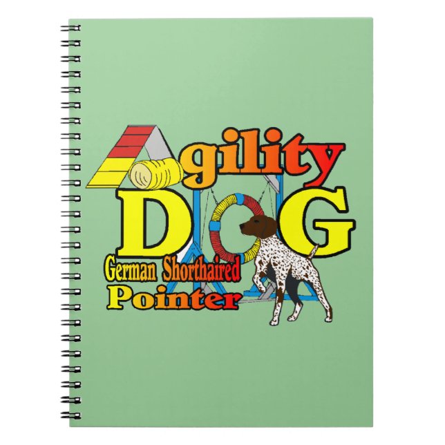 Deutsches Kurzpointer-Agility Notizblock (Vorderseite)