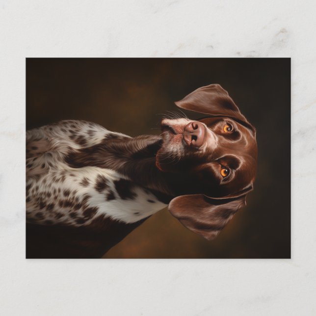 Deutsches Kurzportrait Postkarte (Vorderseite)