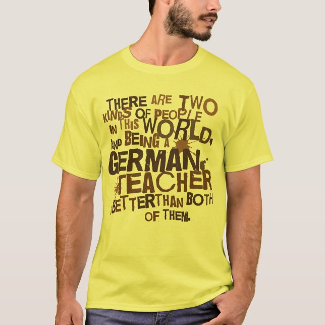 Deutsches Lehrer-Geschenk T-Shirt (Vorderseite)