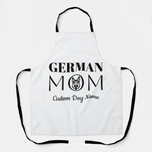 Deutsches Mutti Geburtstagsgeschenk für Mama, Hund Schürze