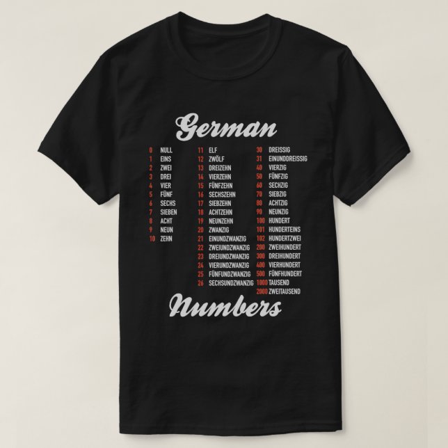 Deutsches Nummernschild T-Shirt (Design vorne)