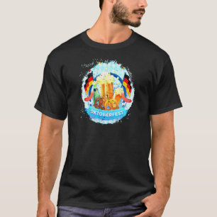 Deutsches Oktoberfest-Bier trinken Deutschland Fla T-Shirt