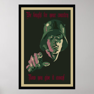 Deutsches Plakat des Protest-WW1