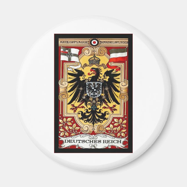 Deutsches Reich ~ Vintag deutsches WW1-Poster Magnet (Vorne)