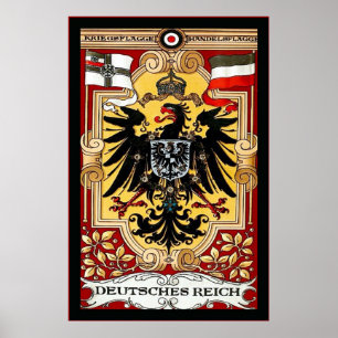 Deutsches Reich ~ Vintager Deutscher WW1 Poster