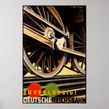 Deutsches Reichsbahn Vintage-Reiseposter
