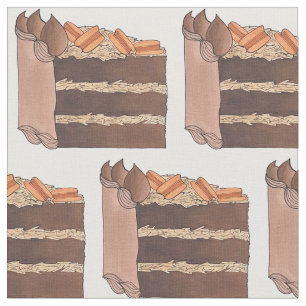 Deutsches Schokoladenkuchen Stoff