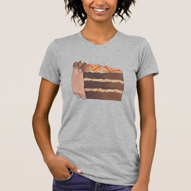 Deutsches Schokoladenkuchen T-Shirt (Vorderseite)