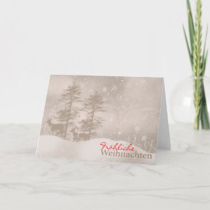Deutsches Sprachfrohe Feiertage stilvolles Feiertagskarte