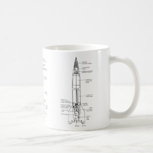 Deutsches V2-Sprengkopfdiagramm Tasse