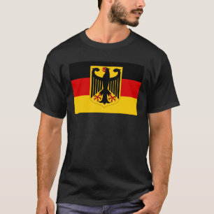 Deutsches Wappen auf Flagge T-Shirt