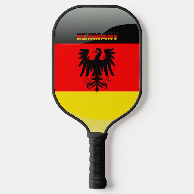 Deutsches Wappen Pickleball Schläger (Vorderseite)